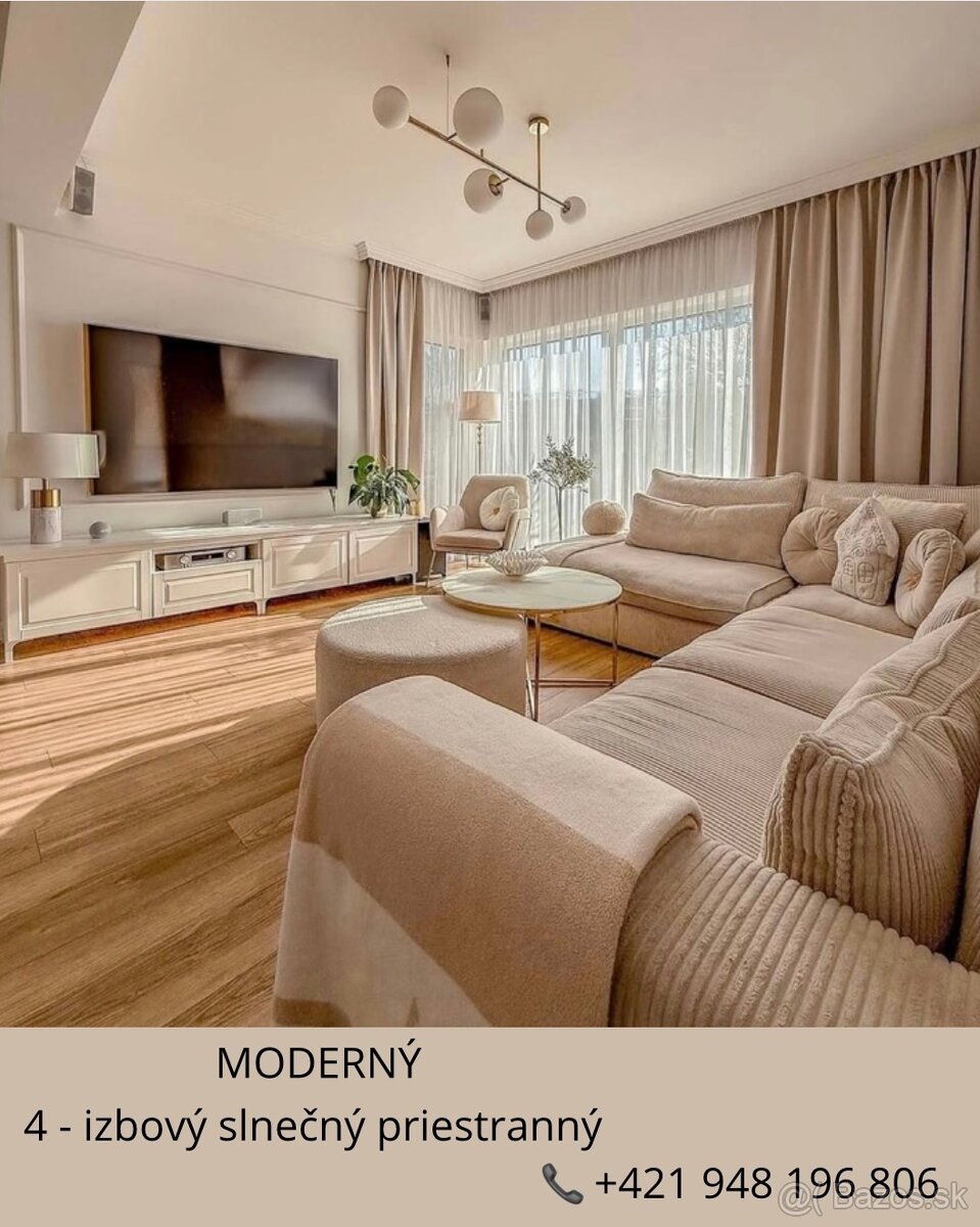 VÝNIMOČNÝ 4 IZBOVÝ BYT