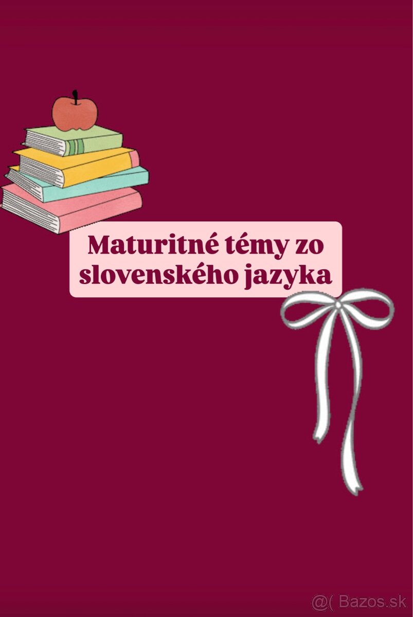 maturitné okruhy SLOVENSKÝ JAZYK A LITERATÚRA 2026