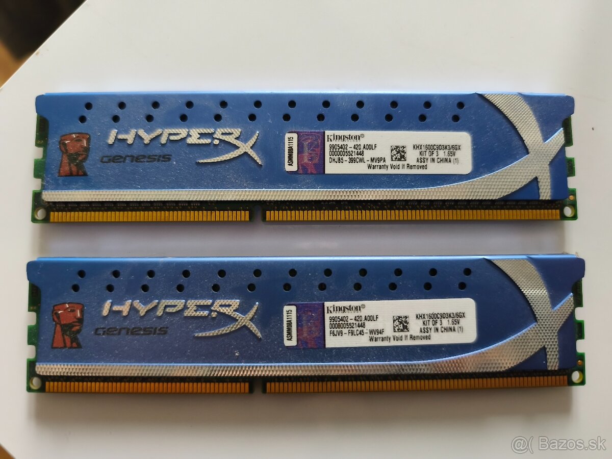 2 x 2GB RAM Kingston DDR3