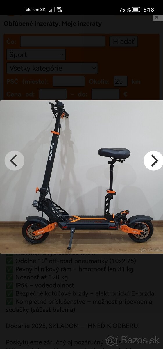 Elektrická kolobežka Kukirin G2 Max