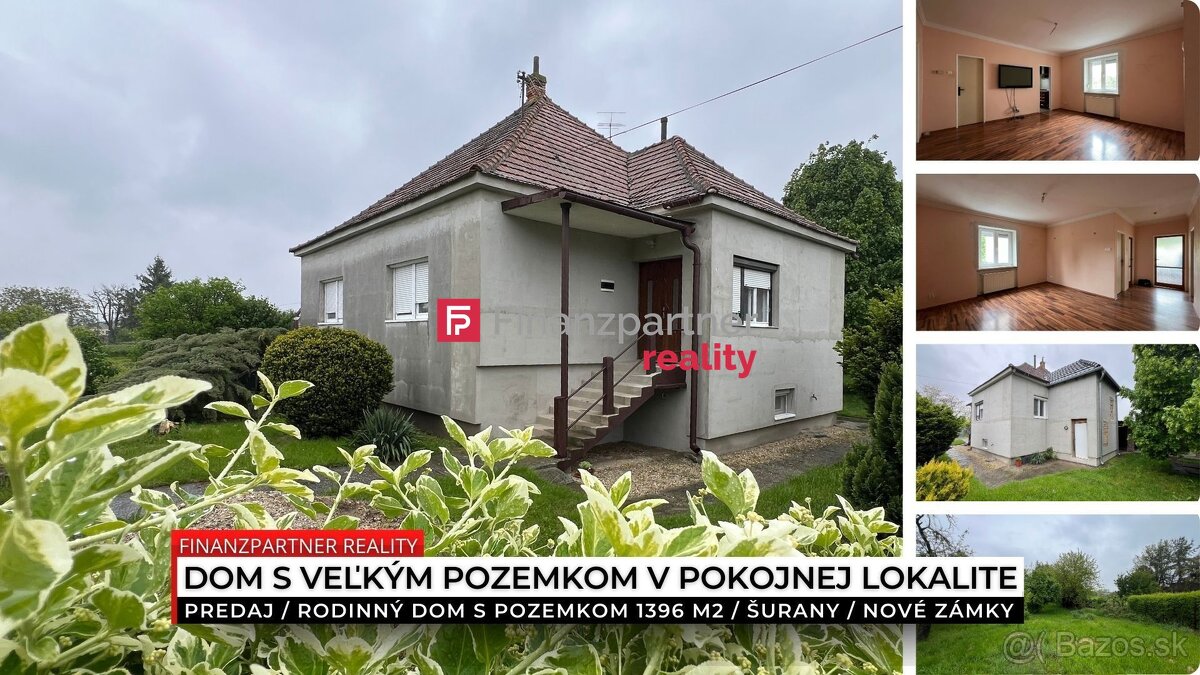 Rodinný dom s pozemkom 1396 m², Šurany, Nové Zámky