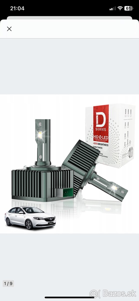 Predam Úplne nove D1S Led Canbus