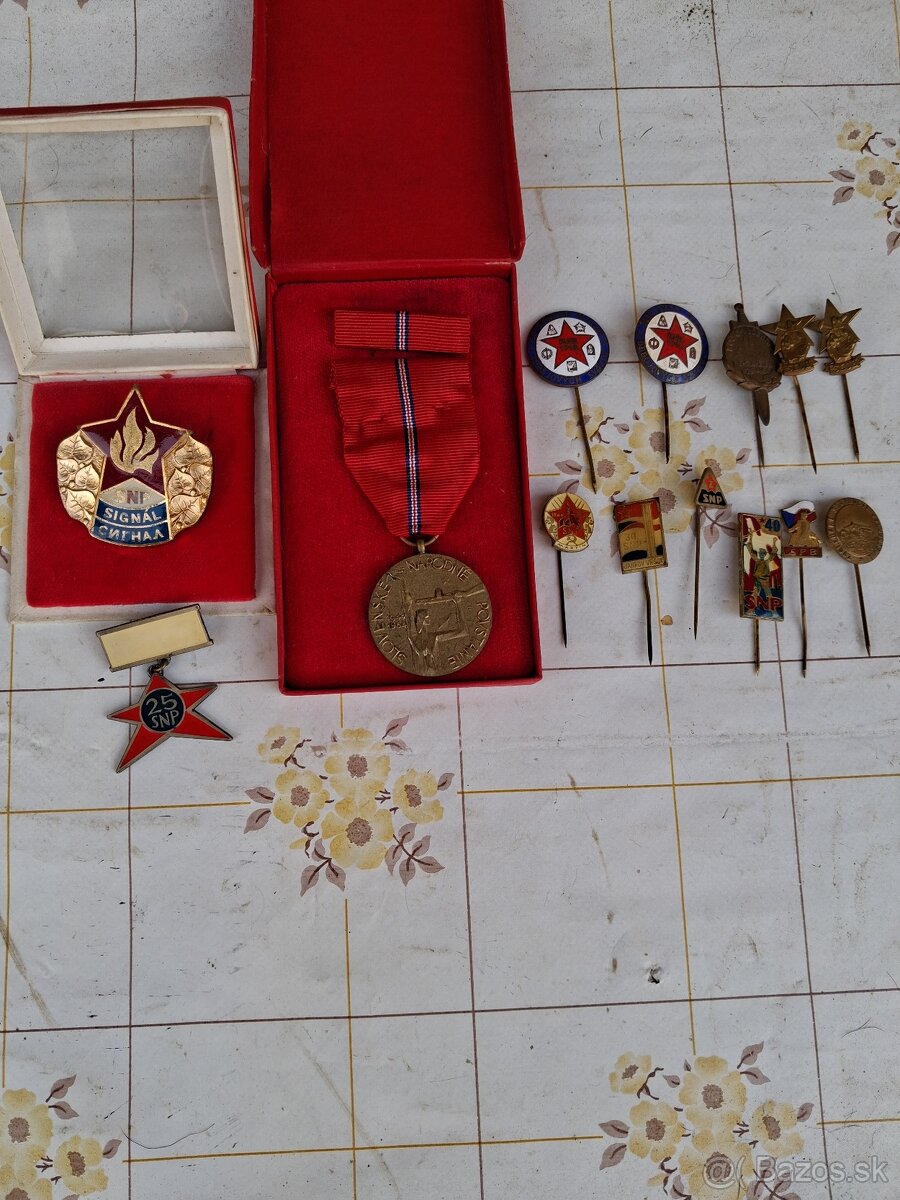 Odznaky snp partizan partyzan