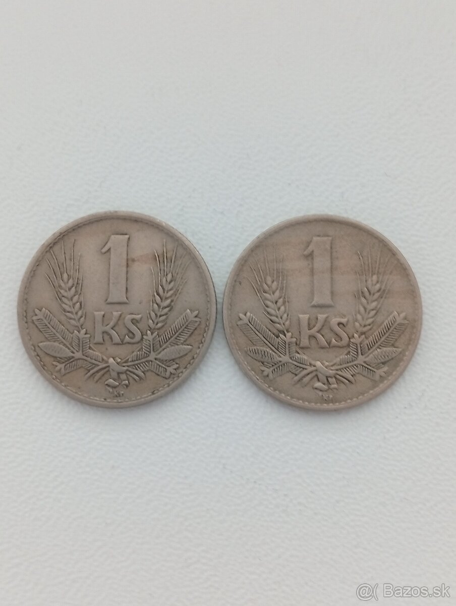 Mince 1 koruny Slovenský štat