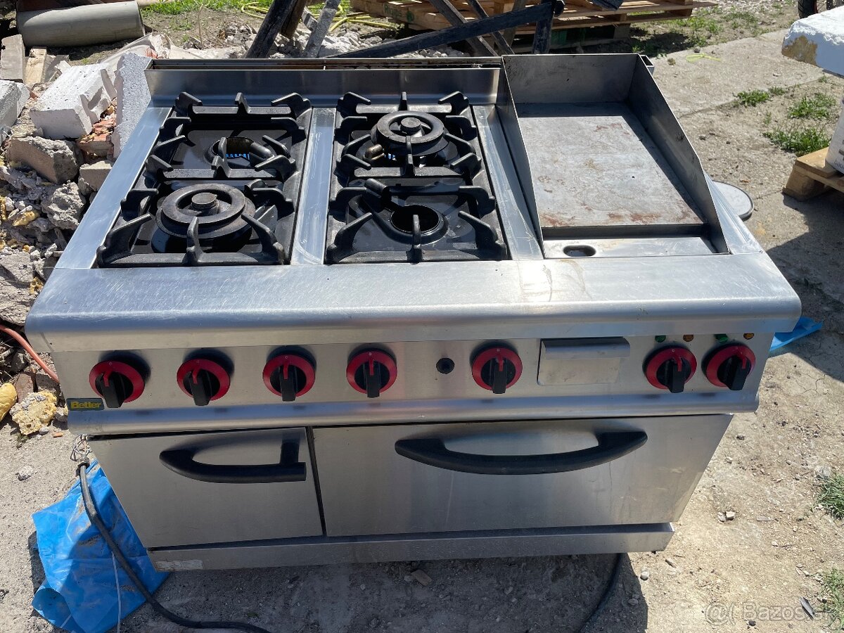 plynový gastro šporák