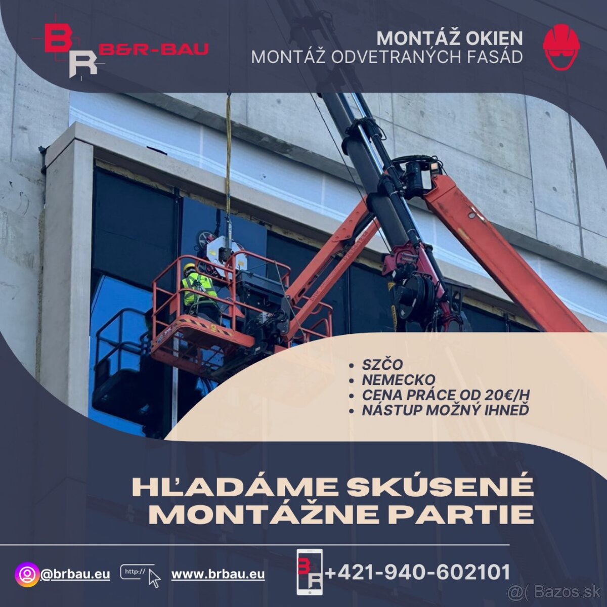 Montéri okien a odvetraných fasád Nemecko