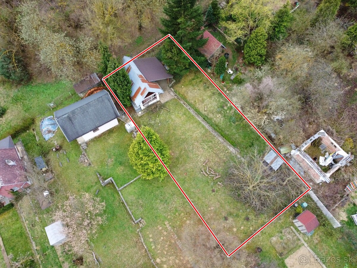 Pozemok s rozlohou 455m2, s chatkou, predaj, Košice – okolie