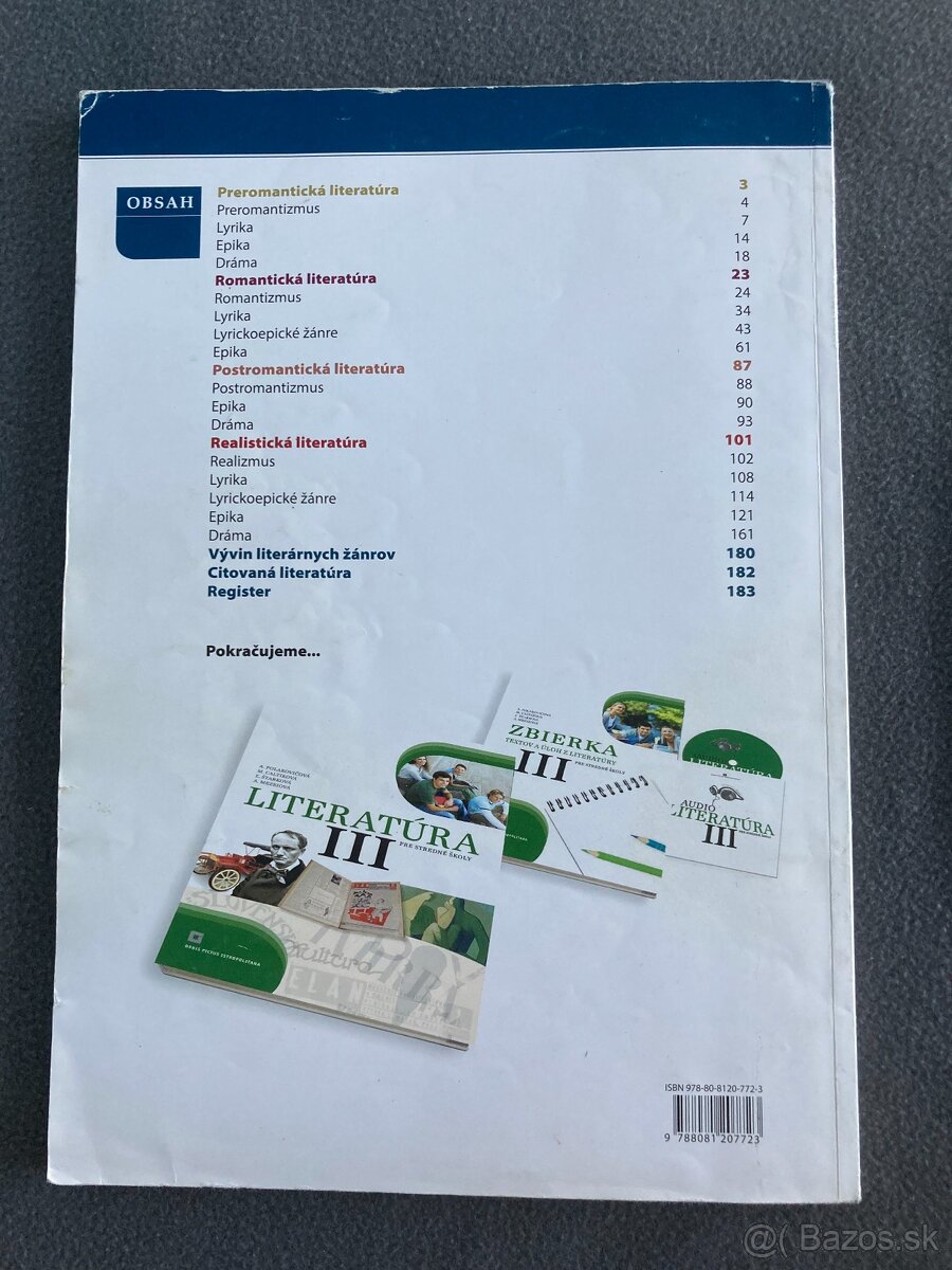 Predám učebnice – Literatúra pre stredné školy (II.)