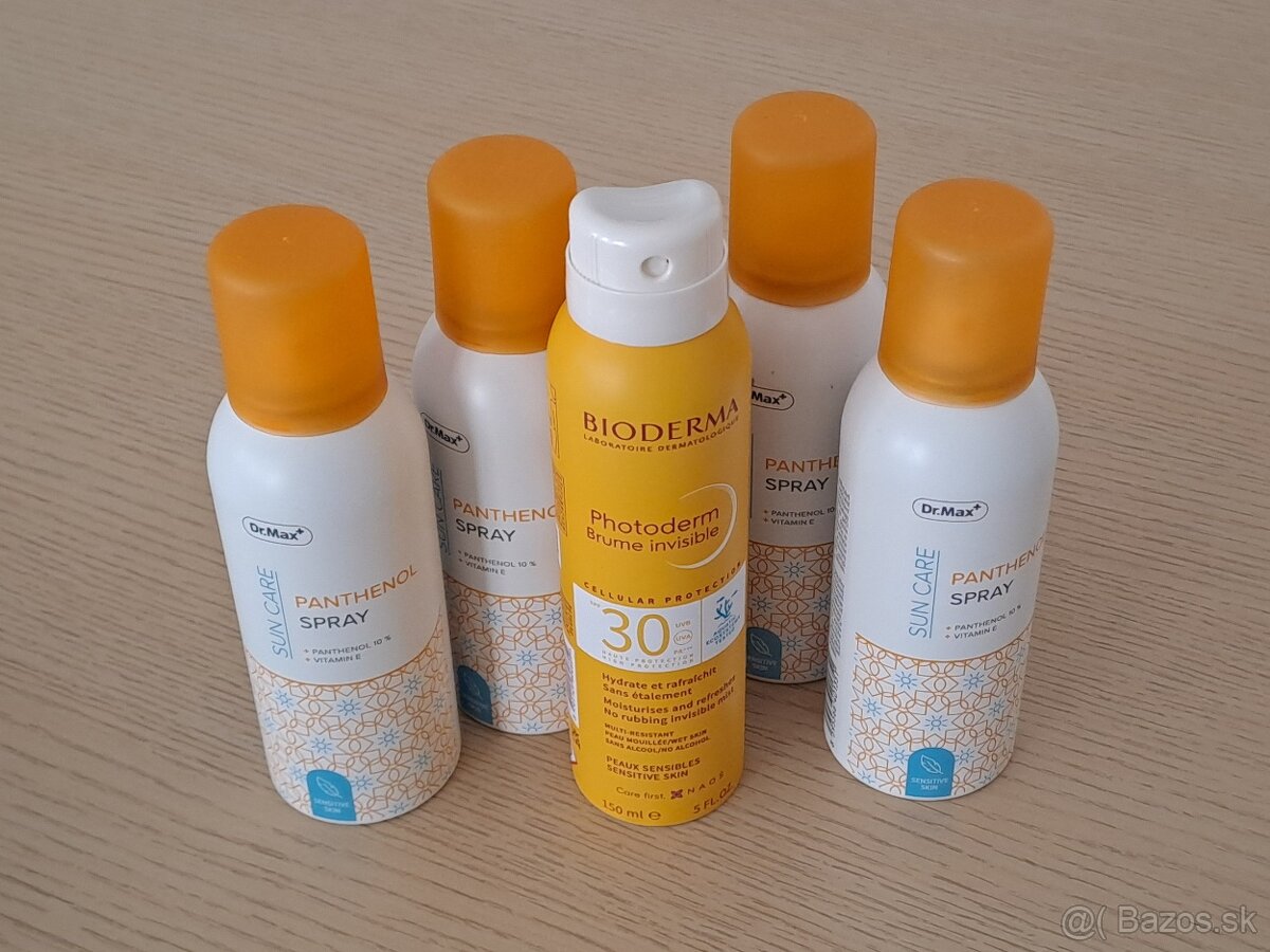 Kozmetika- opaľovanie a po opaľovaní (Bioderma, Dr. Max)