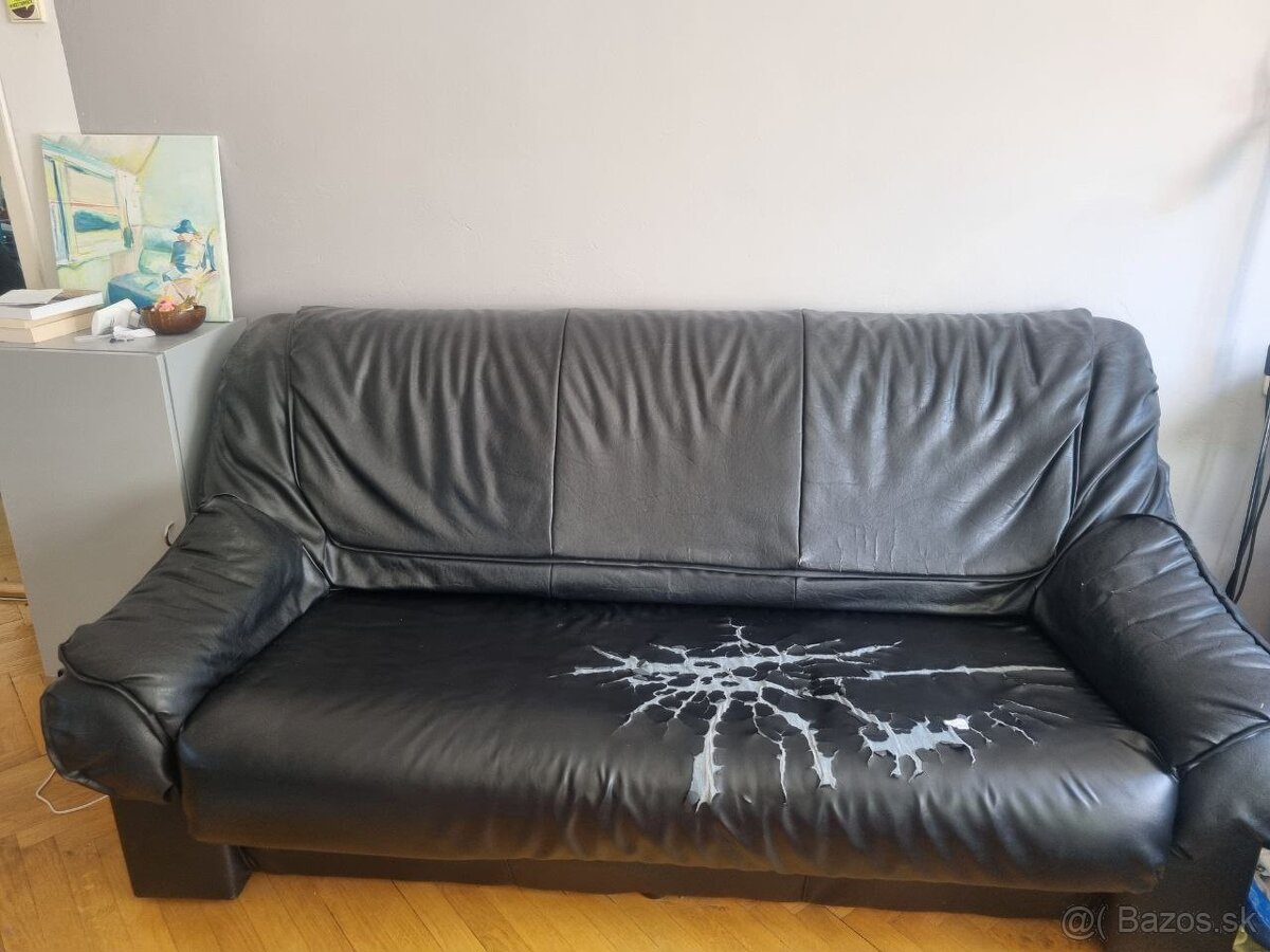 Rozťahovací gauč a kreslo za odvoz