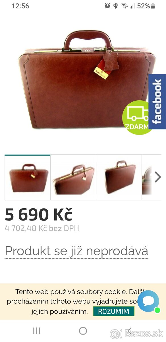 Kožený kufor