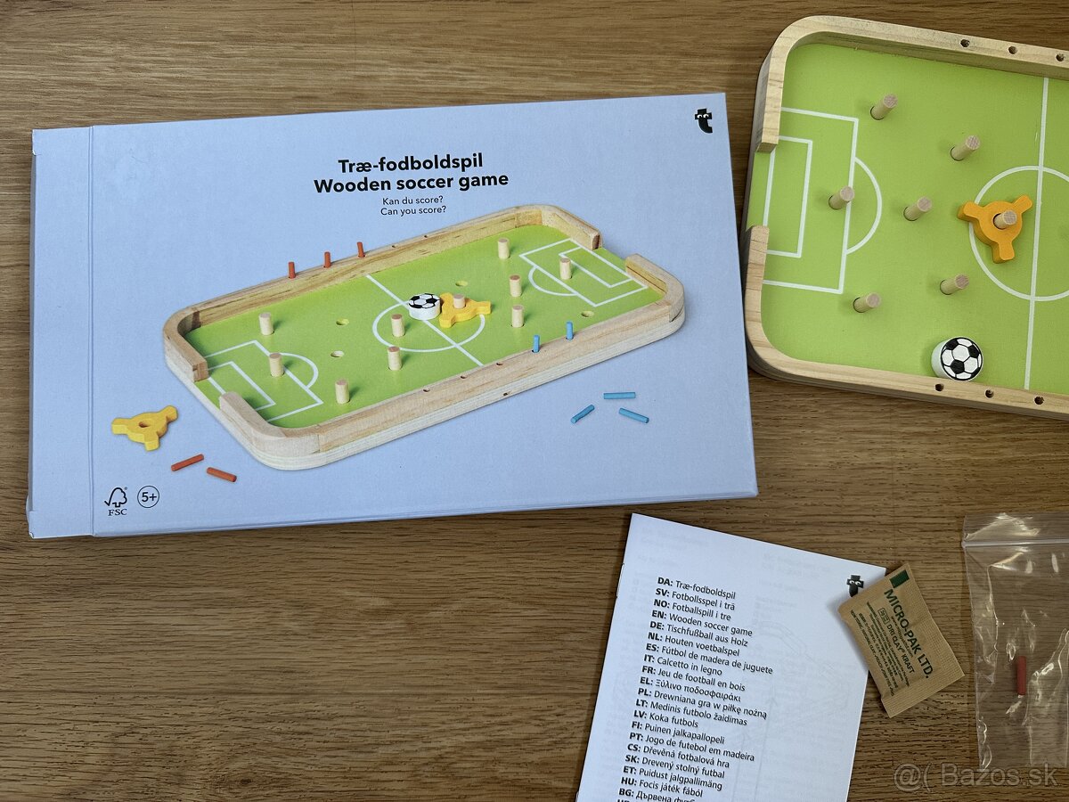 "NOVY"Drevený STOLNÝ FUTBAL mini hra 10eur