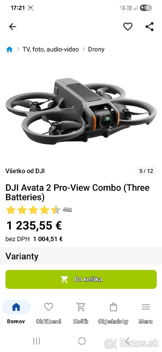 Dron dji avata 2 combo ako na obrázku?