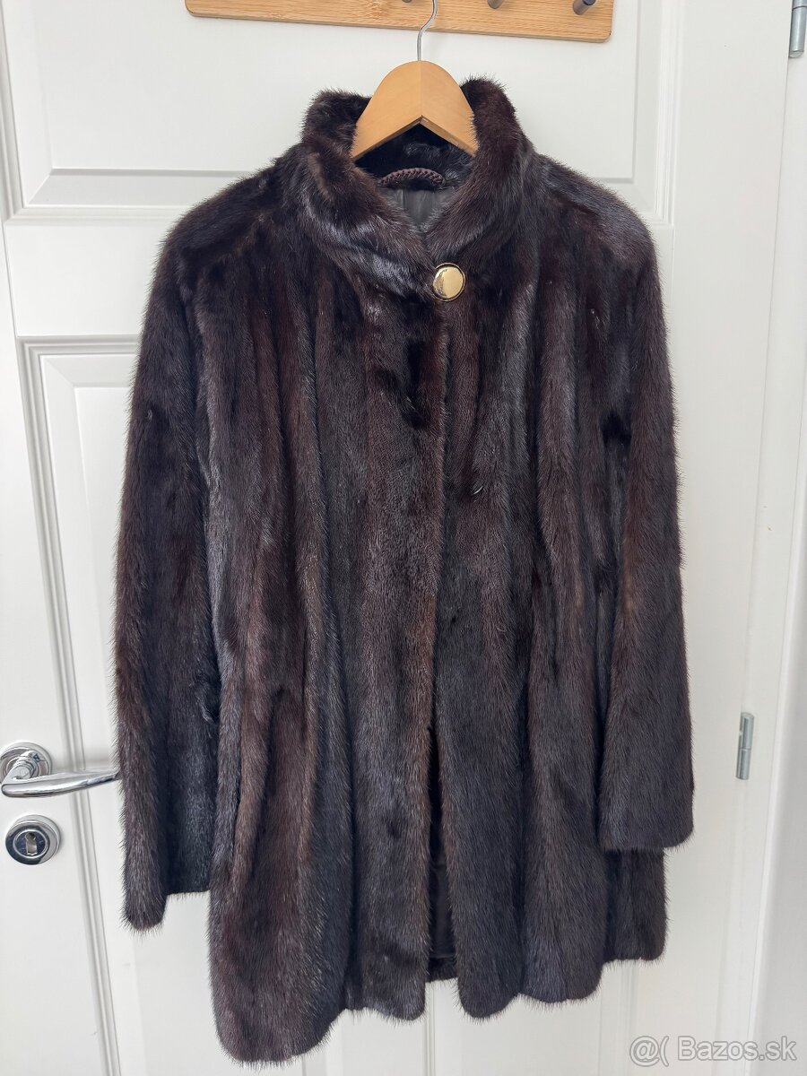 Norkový kožuch- pravý, nádherny