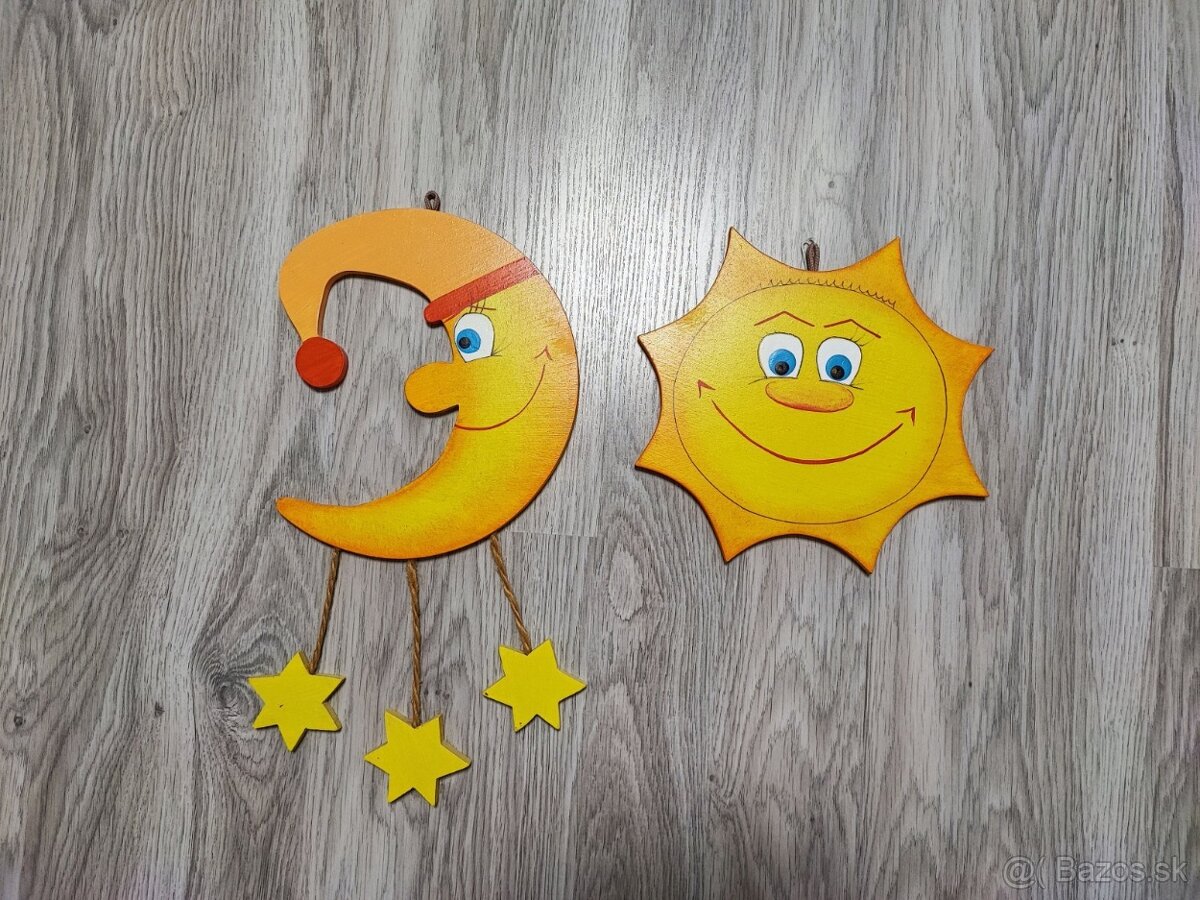 Dekorácia slniečko a mesiacik