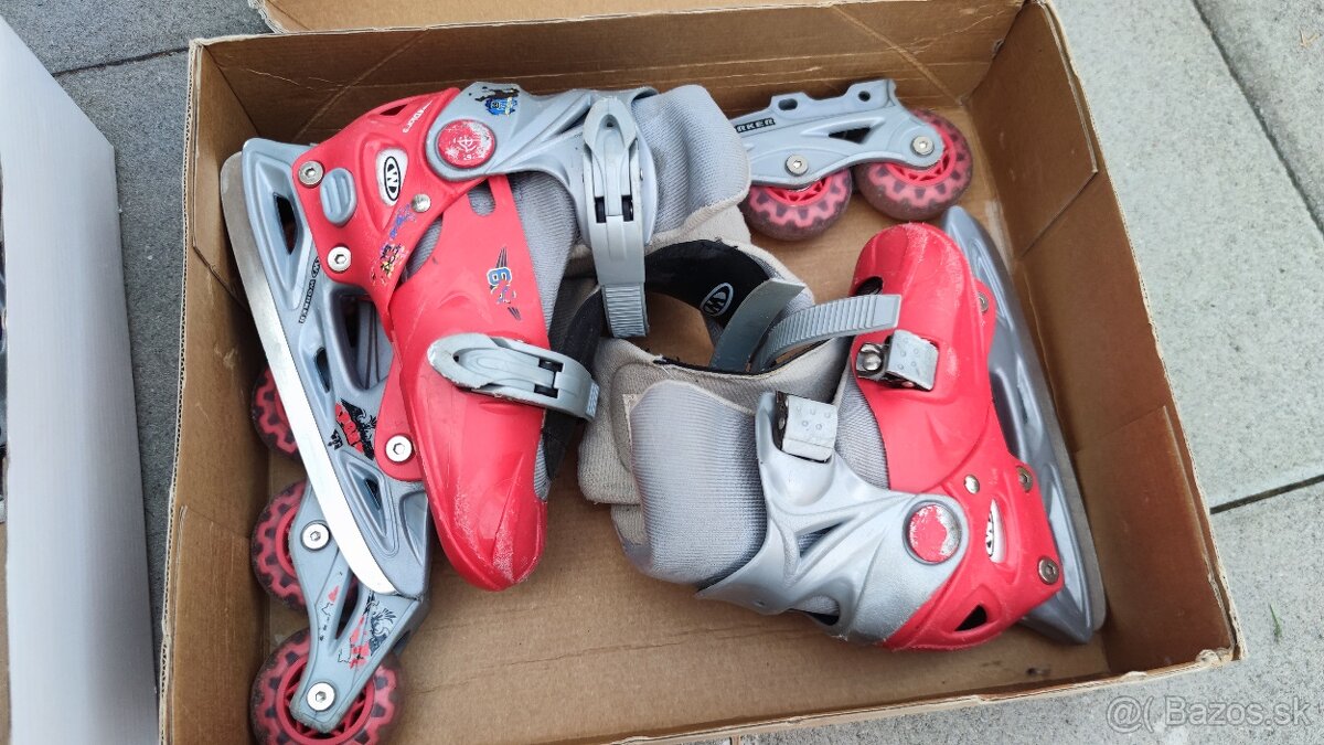 Detské korčule kolieskové/ ľadové