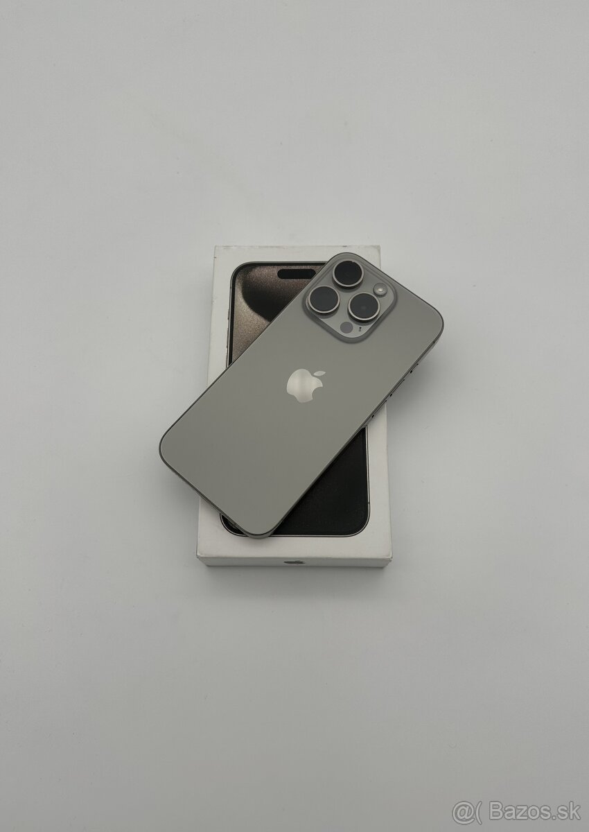 iPhone 15 Pro 128GB Natural Titanium + ZÁRUKA