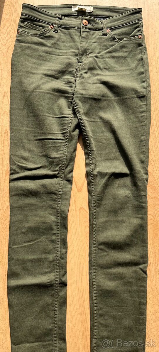 Zelené nohavice H&M