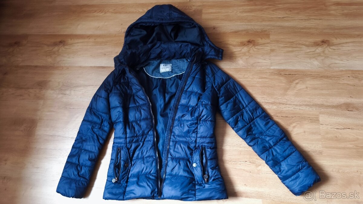 Dámske slivkovomodrá bunda