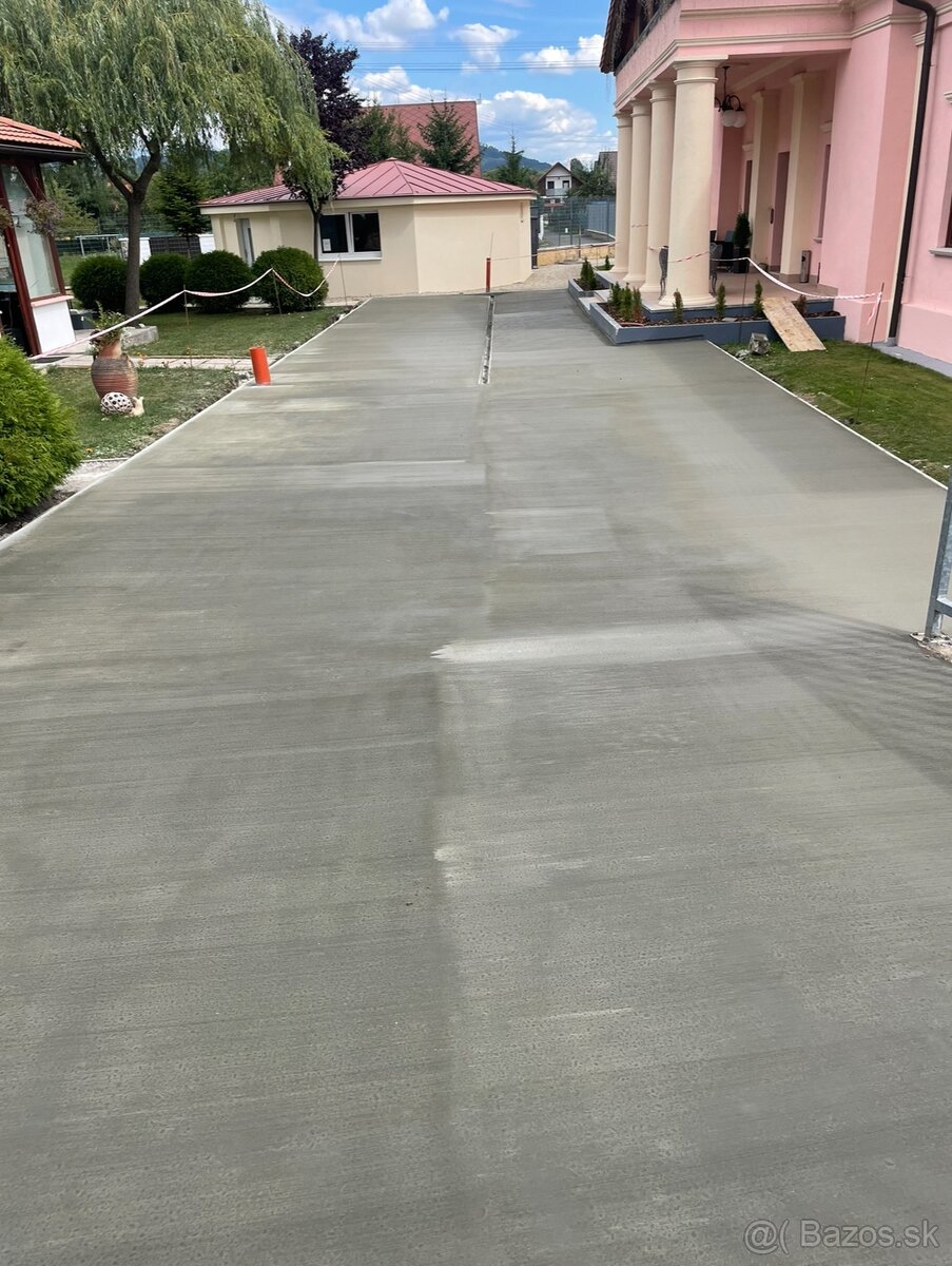 Realizujeme metličkový betón a pancier beton, monolity