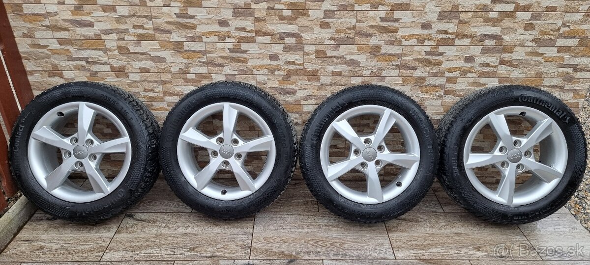 Predám Audi A3 elektrony 5x112 r16 et48 J6/205/55 r16 zimne