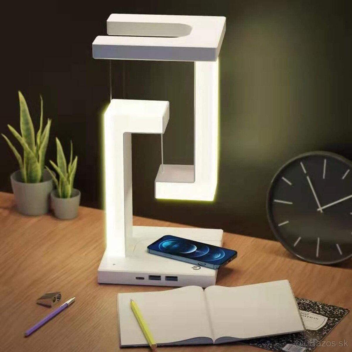 Magnetická levitačná stolová lampa Jiawu, kreatívna plávajúc