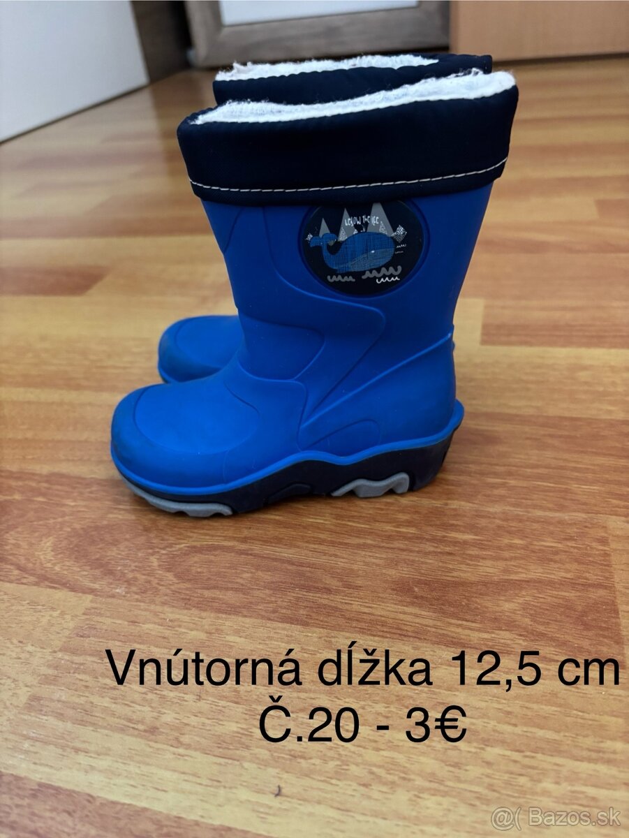 Chlapčenské gumáky zateplené