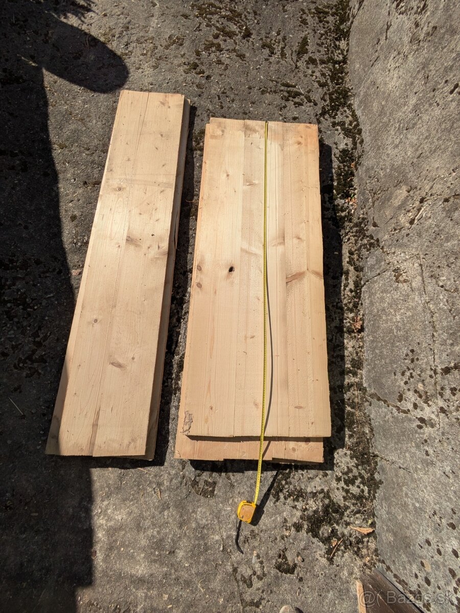Smrekové dosky 20 mm – rôzne šírky a dĺžky (viď foto)
