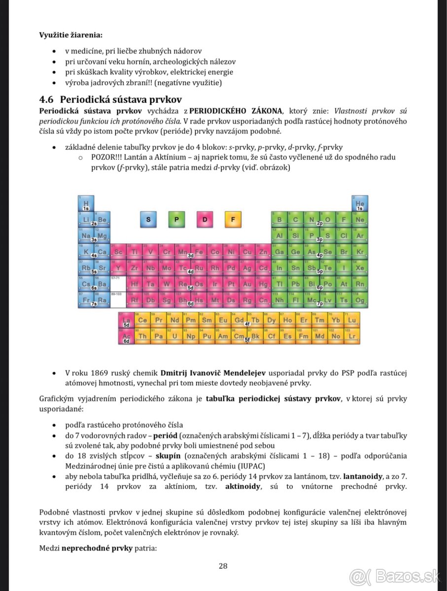 Maturita z chémie