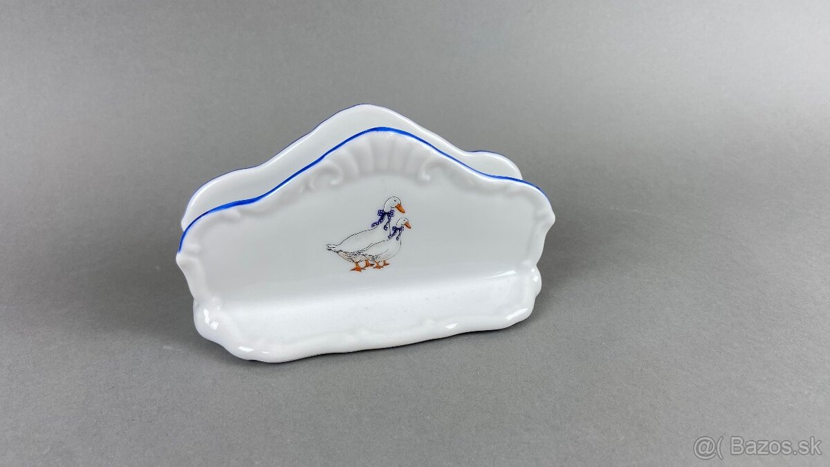 Stojanček na vreckovky husičky, MZ, modrá linka