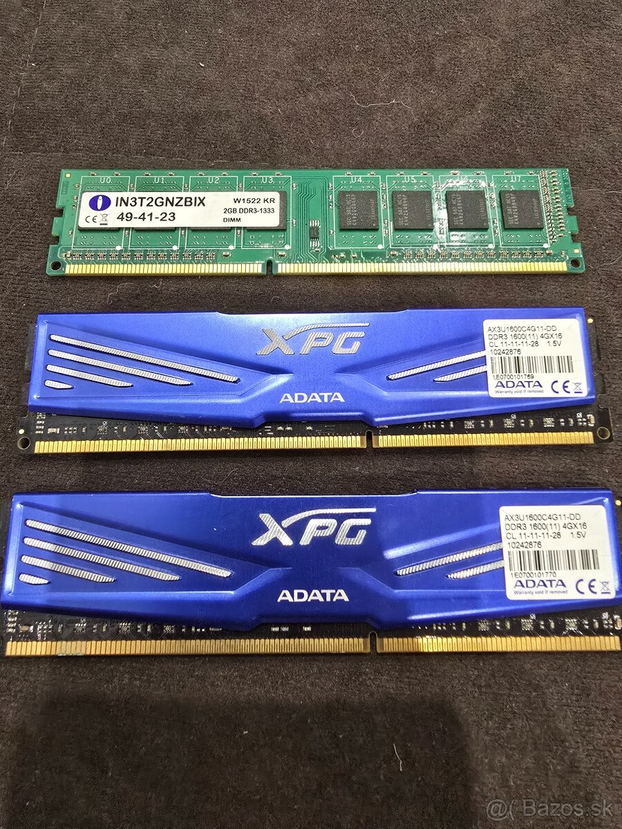 Adata XPG 2X4GB KIT DDR3 + 1Ram gratis 20e