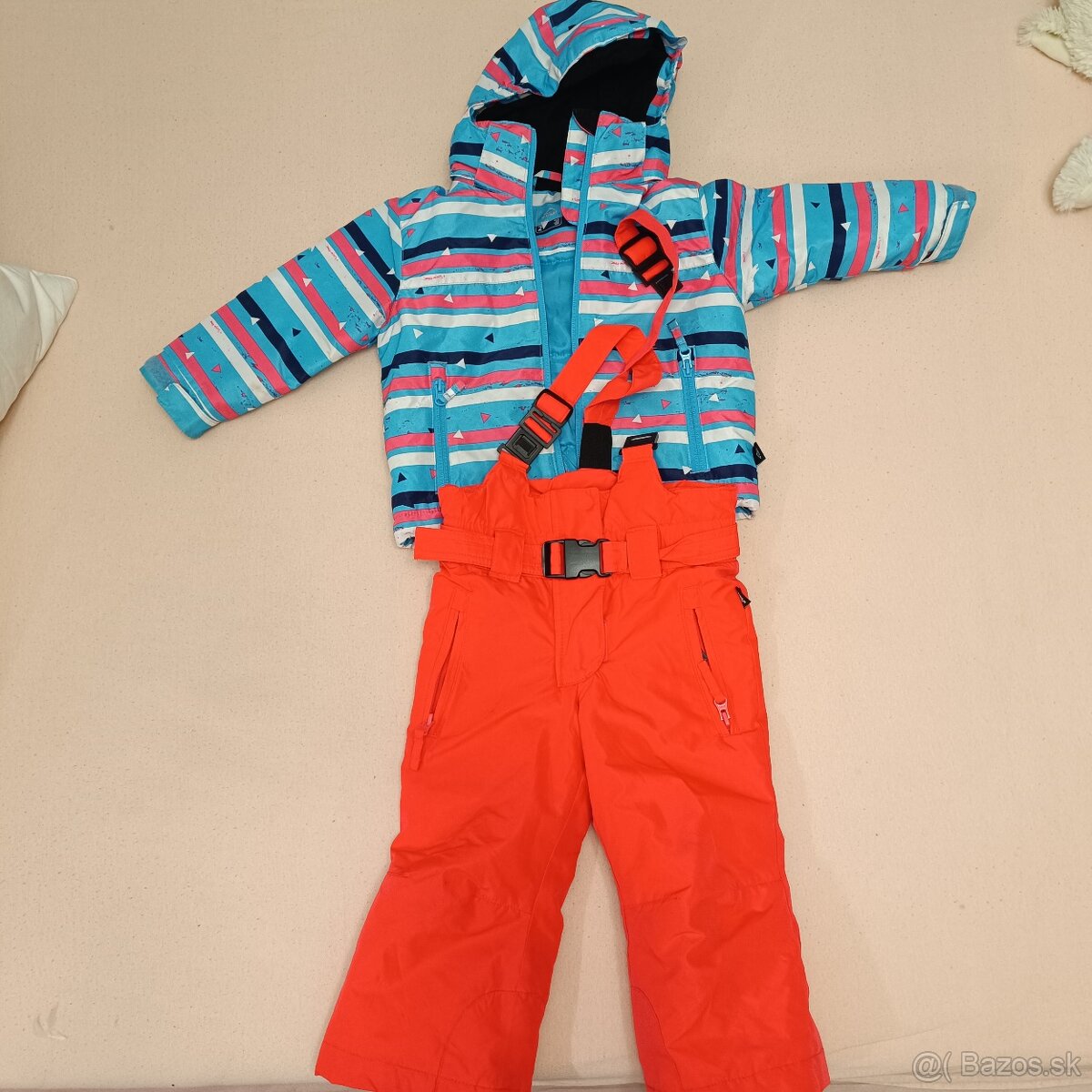 Detské oteplovačky s bundou veľkosť 92