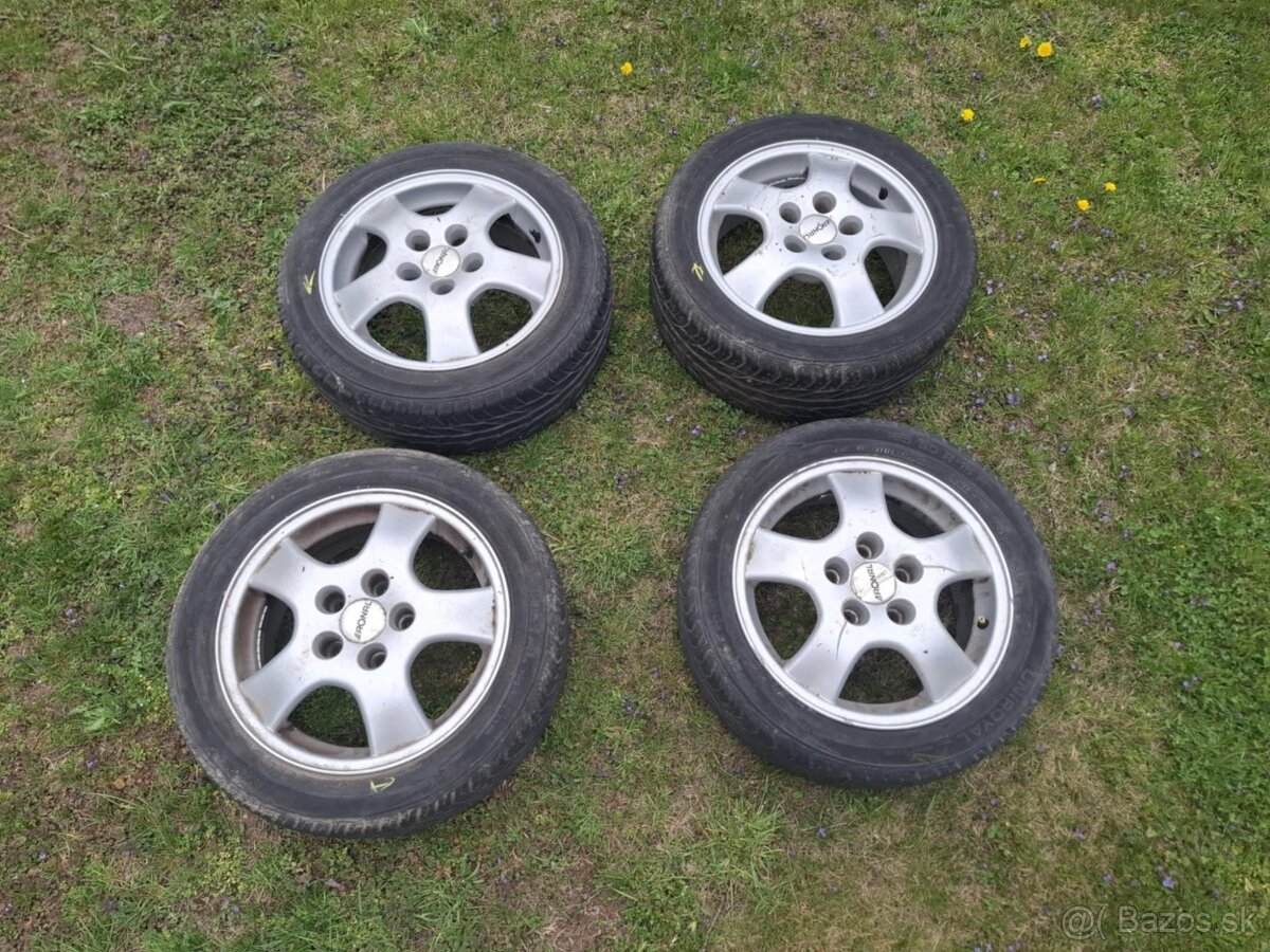 Zliatinové disky a pneumatiky 195/50 R15