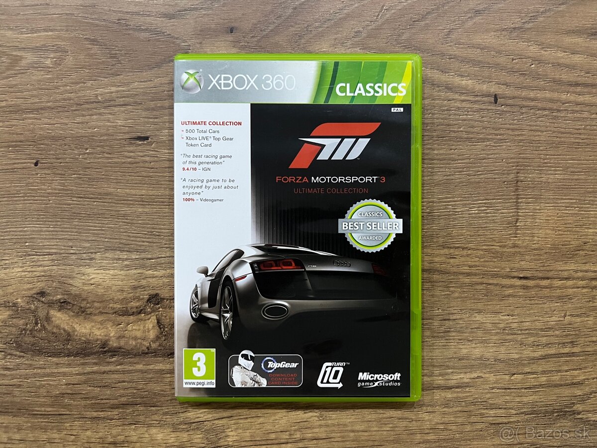 Forza Motorsport 3 Ultimate Collection CZ na Xbox 360