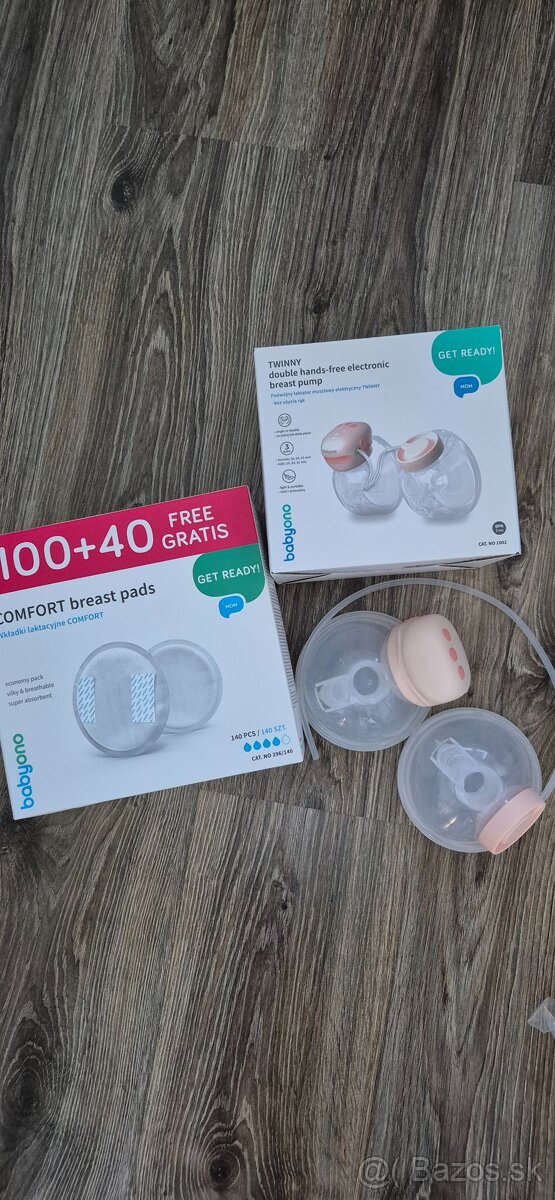 Handsfree elektrická odsávačka mlieka Babyono Twinny