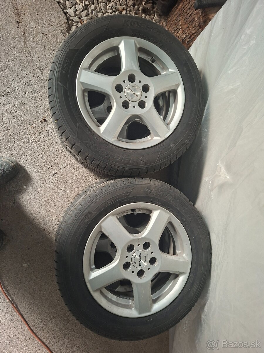 4ks alu disky orig. Škoda 5x100 R14 pneu 185/60 r14