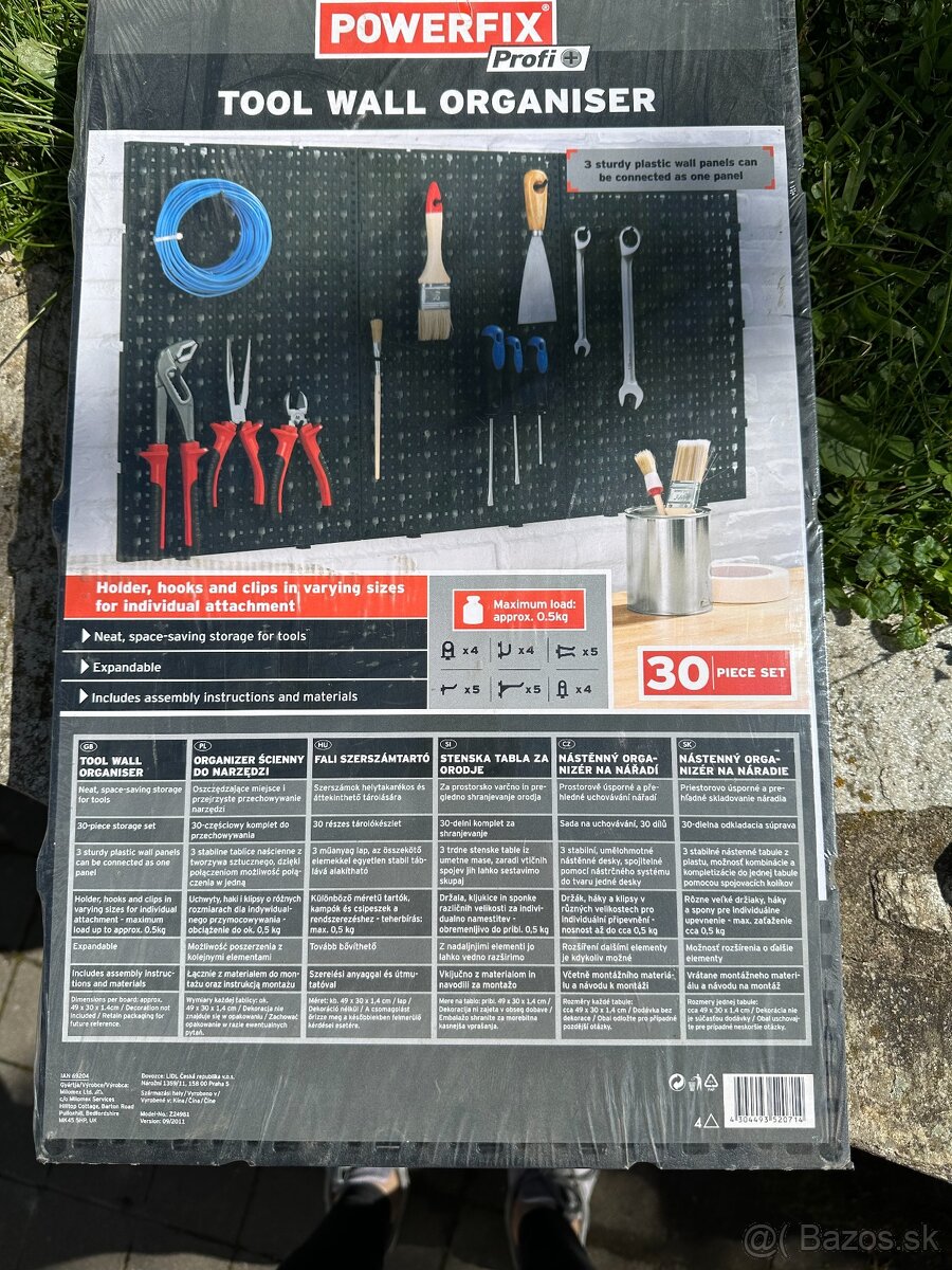 Powerfix organizér na stenu