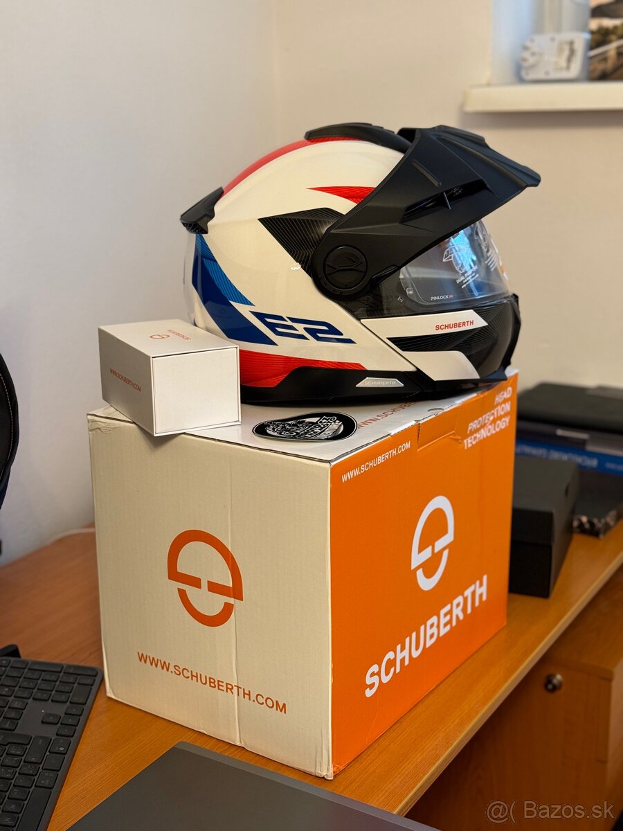 SCHUBERTH E2 Explorer blue + SCHUBERTH/SENA SC2
