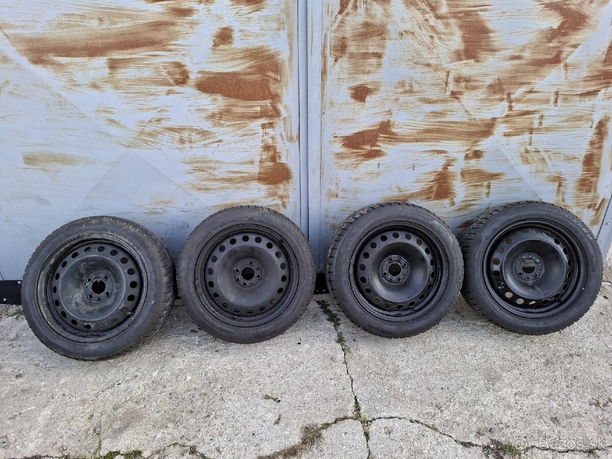Plechové disky 4x98 R16 + zimné pneu 195/55 R16