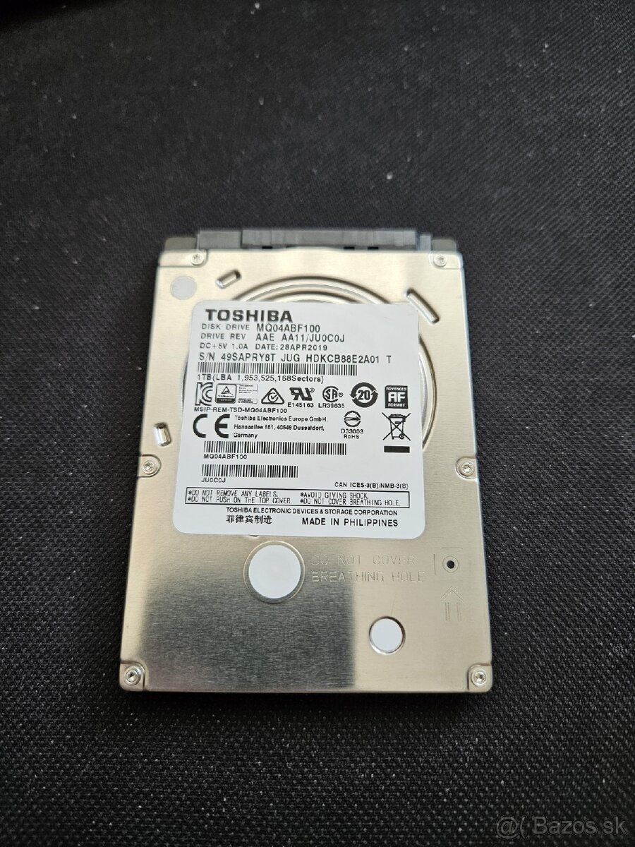 1TB HDD 2.5" Toshiba