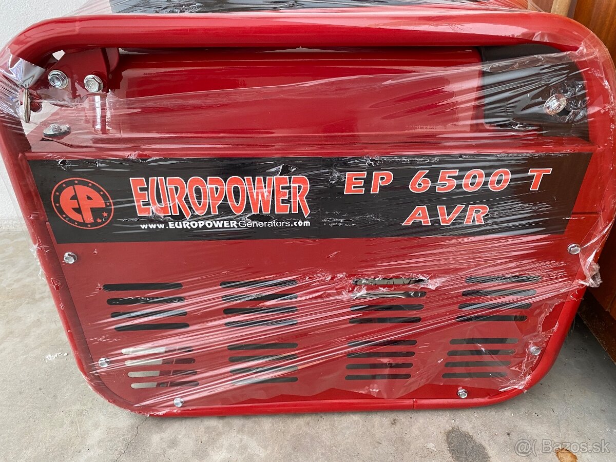 Profesionálna elektrocentrála Europower EP 6500 T AVR