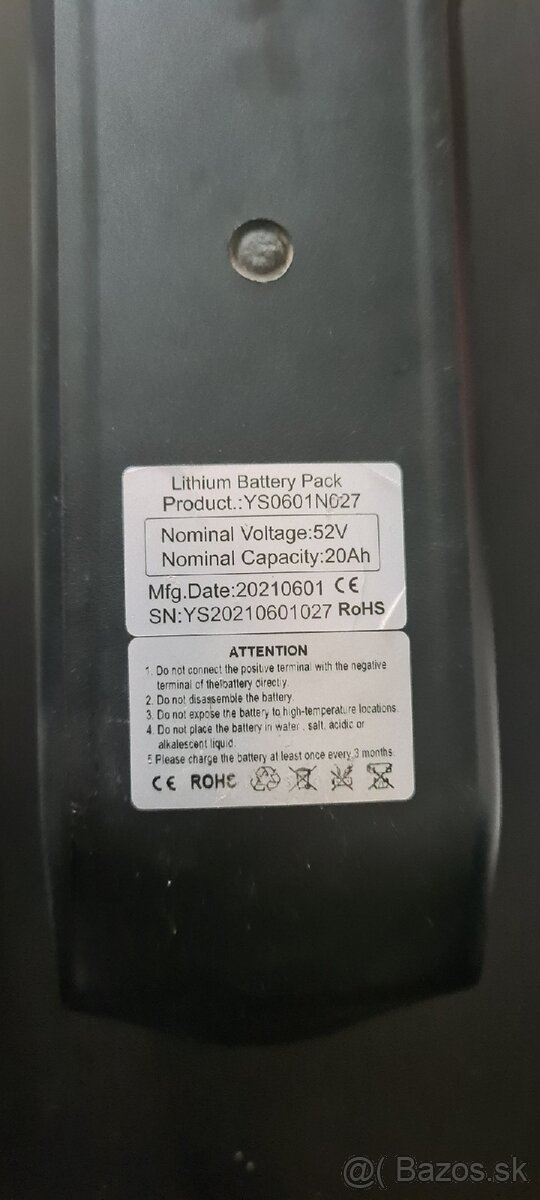 Batéria 52v 20ah