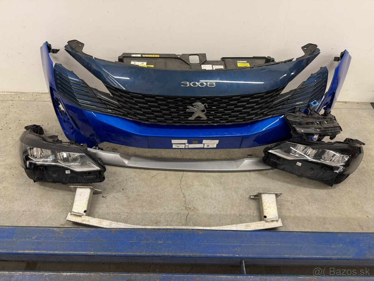 Peugeot 3008 5008 II Lift predny naraznik svetla vystuha