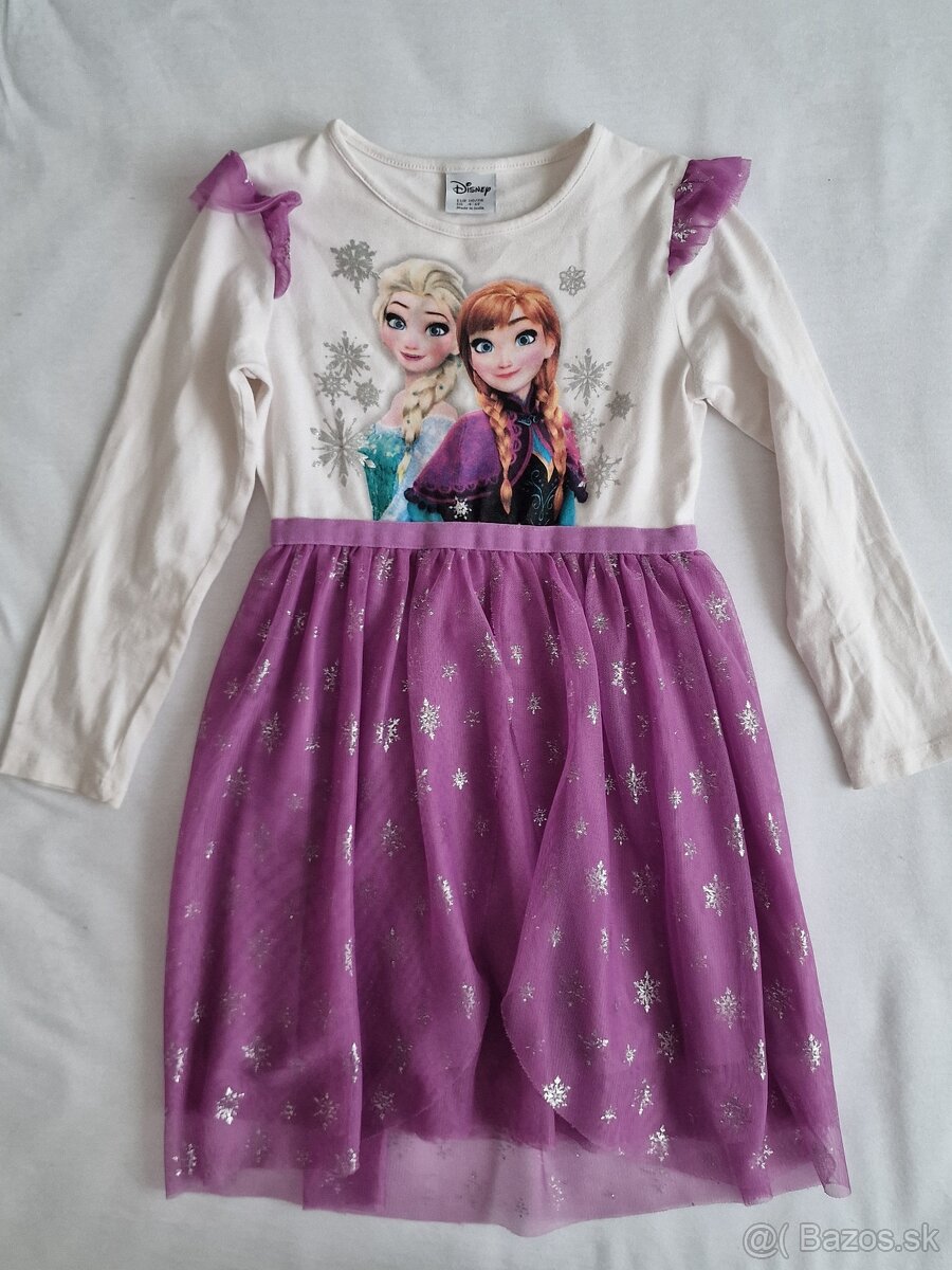 Lindex Frozen šaty veľ.110/116, 4-6 rokov