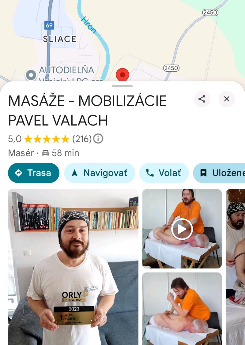 Ponúkam vám masáž a chiropraxiu.