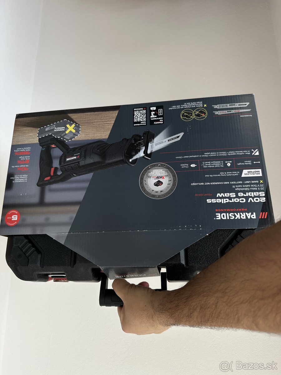Parkside performance aku chvostova pila 20v