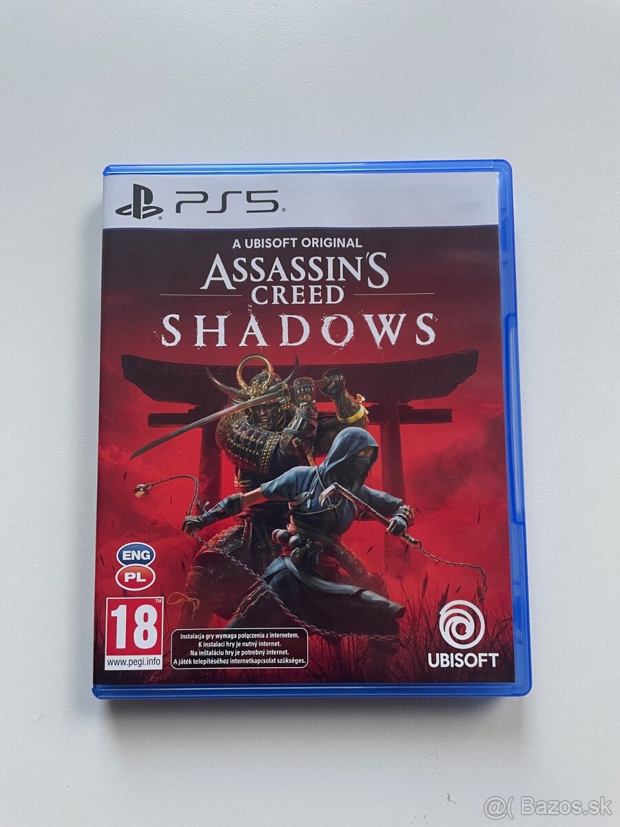 Predám hru Assassins Creed Shadows na PS5 Playstation 5