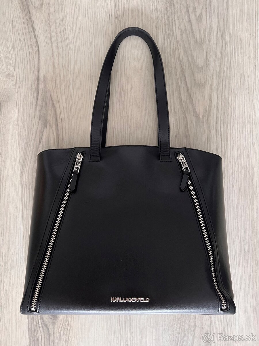 Kožena kabelka Karl Lagerfeld