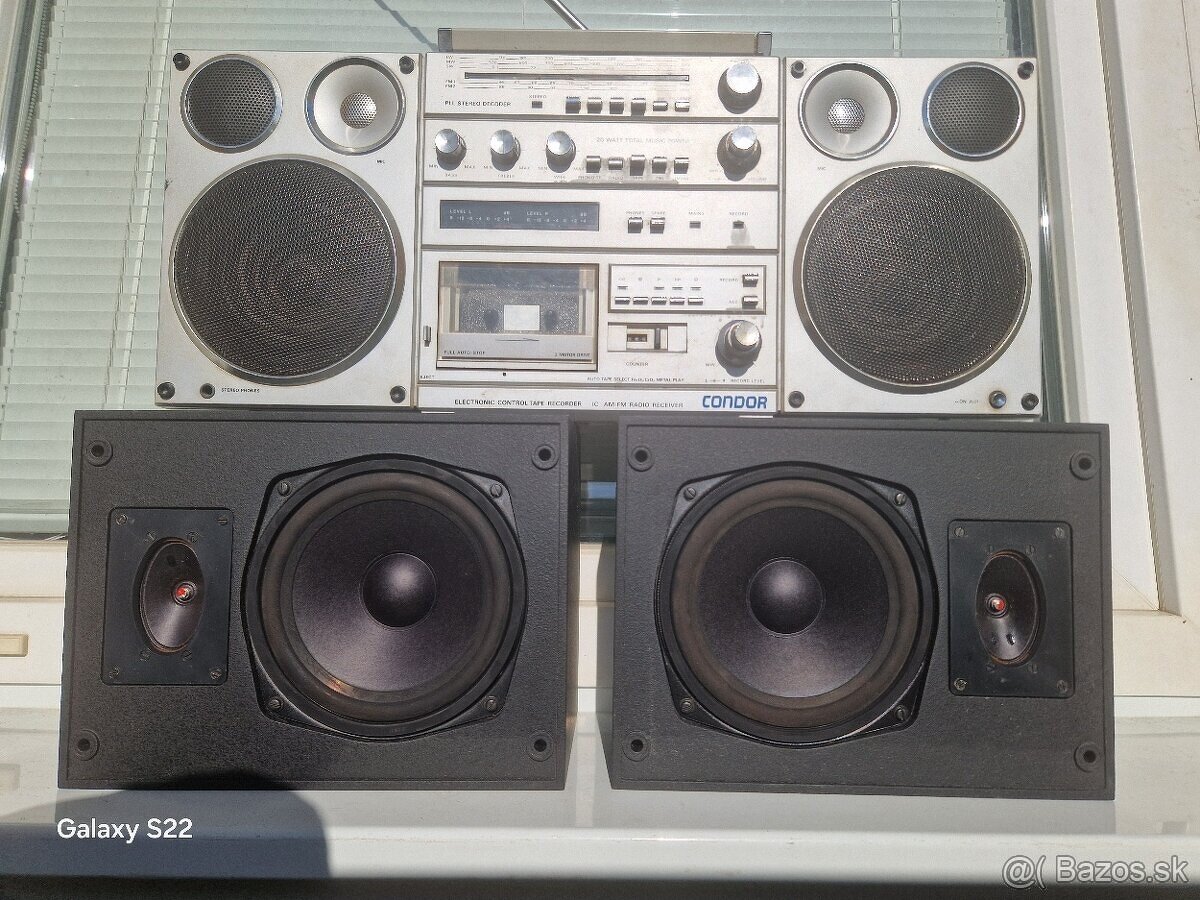 TESLA CONDOR K 304 .Prenosné Stereo Rádio 3D zvuk surround