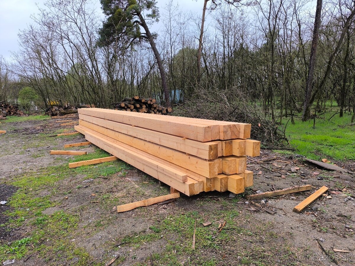 Stavebné rezivo veľkých dĺžok do 12m. Hrubé hranoly
